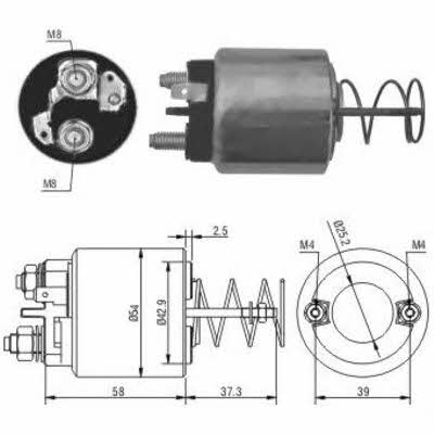 Meat&Doria 46053 Solenoid switch, starter 46053