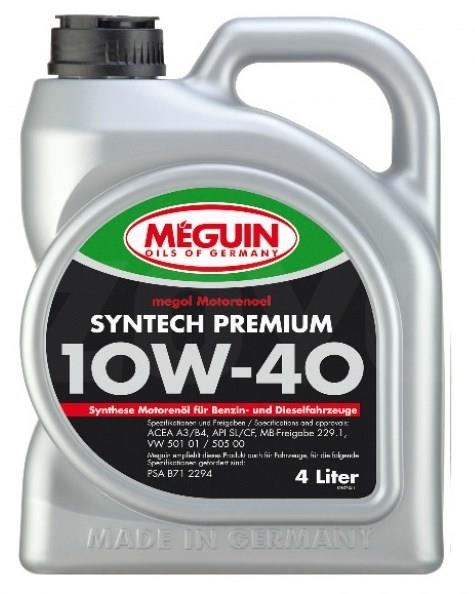 Meguin 6475 Engine oil Meguin Syntech Premium 10W-40, 4L 6475