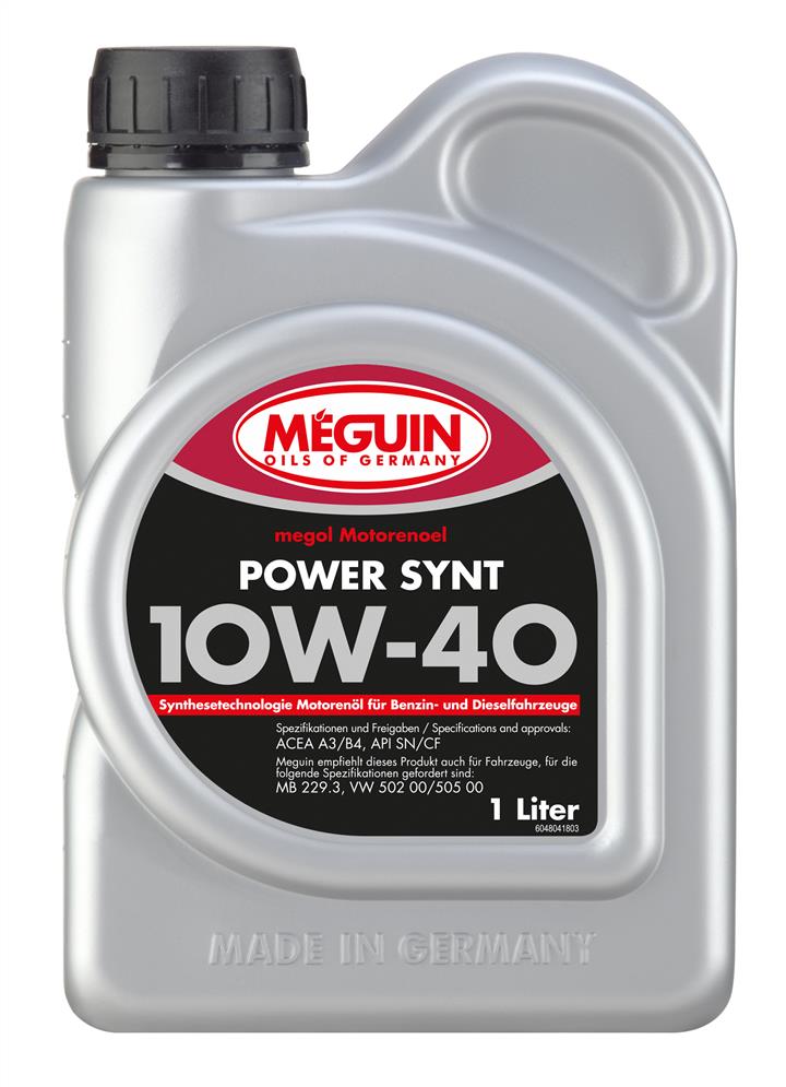 Meguin 4804 Engine oil Meguin Power Synt 10W-40, 1L 4804