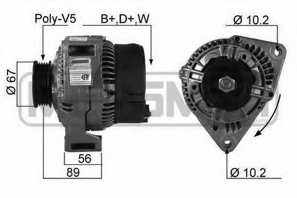 Messmer 210186 Alternator 210186