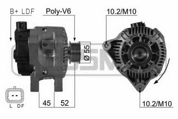 Messmer 210207 Alternator 210207