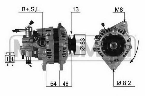 Messmer 210462 Alternator 210462