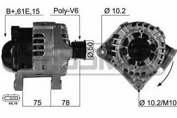 Messmer 210464 Alternator 210464