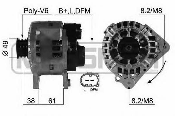 Messmer 210482 Alternator 210482