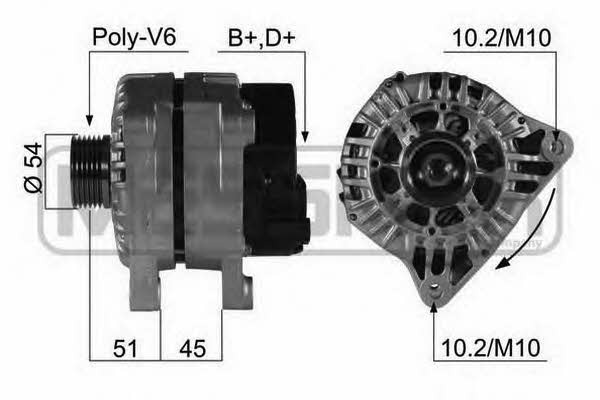 Messmer 210483 Alternator 210483