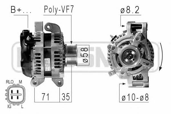 Messmer 210842 Alternator 210842