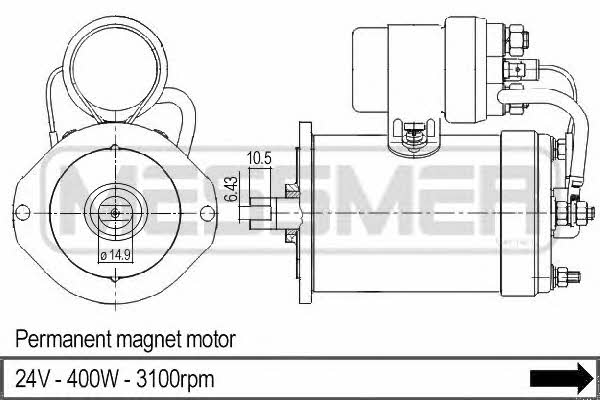 Messmer 230050 Electric motor 230050