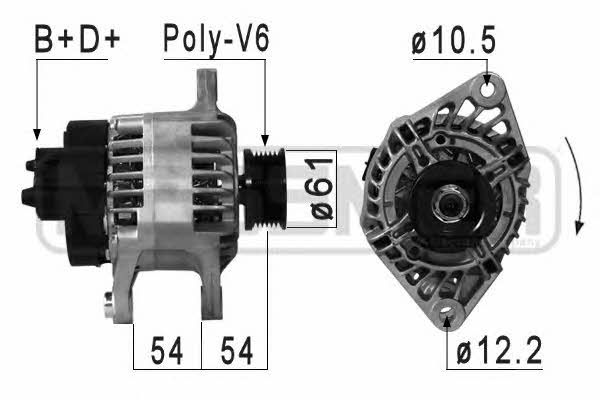 Messmer 210884 Alternator 210884