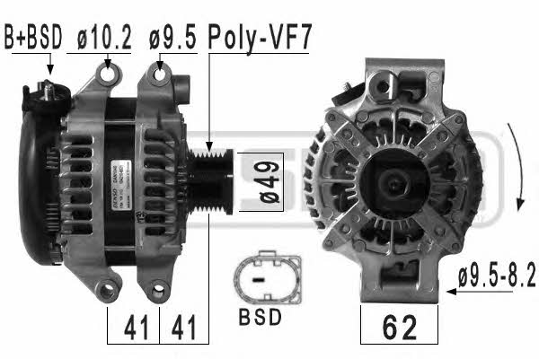 Messmer 210977 Alternator 210977