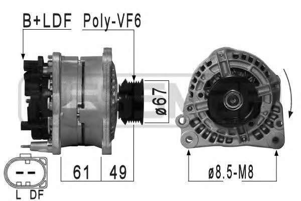 Messmer 210880 Alternator 210880