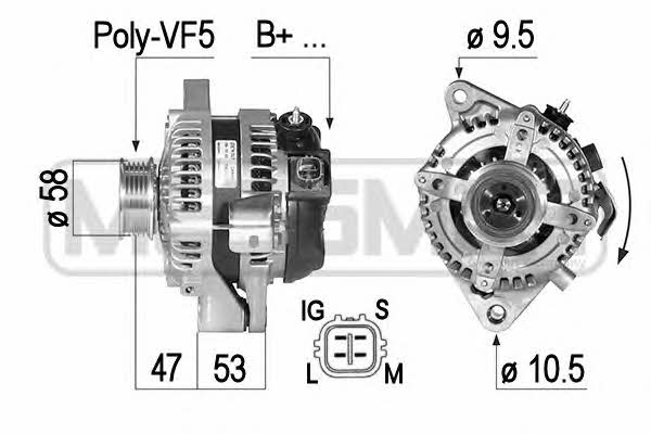 Messmer 210493 Alternator 210493