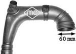Metalcaucho 03865 Air filter nozzle, air intake 03865