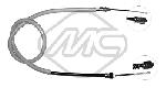Metalcaucho 80435 Parking brake cable, right 80435