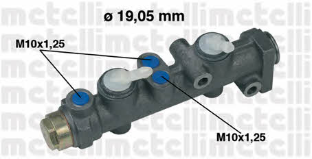 Metelli 05-0018 Brake Master Cylinder 050018