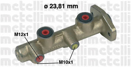 Metelli 05-0172 Brake Master Cylinder 050172