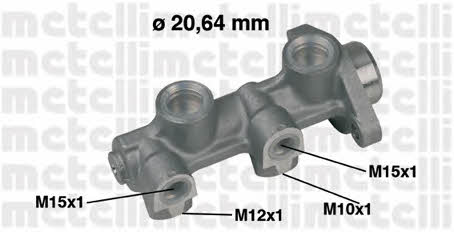 Metelli 05-0181 Brake Master Cylinder 050181