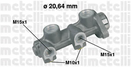 Metelli 05-0188 Brake Master Cylinder 050188
