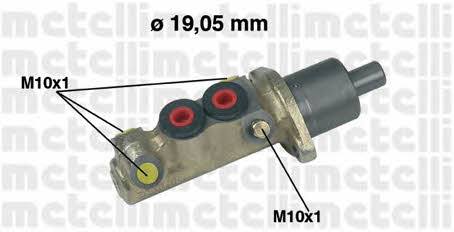 Metelli 05-0191 Brake Master Cylinder 050191
