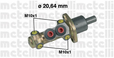 Metelli 05-0207 Brake Master Cylinder 050207