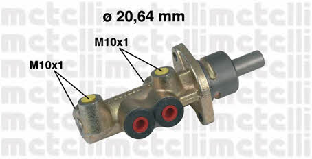 Metelli 05-0221 Brake Master Cylinder 050221