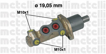 Metelli 05-0231 Brake Master Cylinder 050231