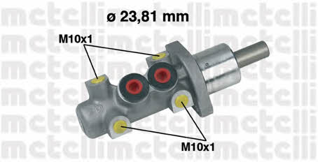 Metelli 05-0247 Brake Master Cylinder 050247