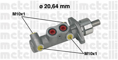Metelli 05-0289 Brake Master Cylinder 050289