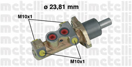 Metelli 05-0325 Brake Master Cylinder 050325