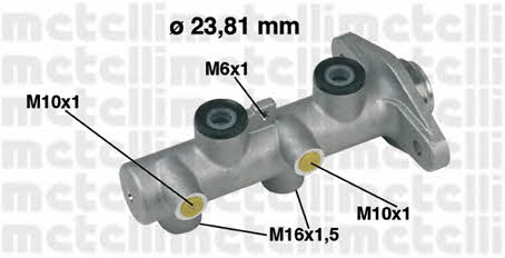 Metelli 05-0349 Brake Master Cylinder 050349