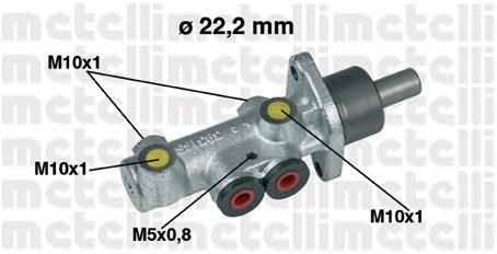 Metelli 05-0353 Brake Master Cylinder 050353