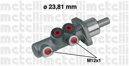 Metelli 05-0367 Brake Master Cylinder 050367