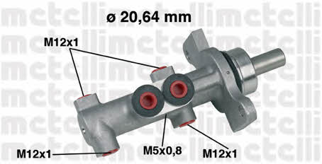 Metelli 05-0422 Brake Master Cylinder 050422