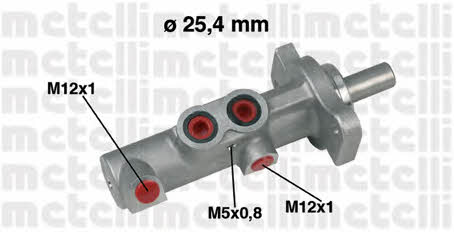 Metelli 05-0425 Brake Master Cylinder 050425