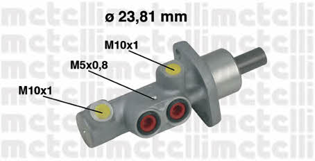 Metelli 05-0452 Brake Master Cylinder 050452
