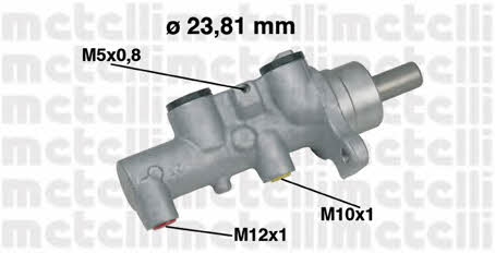 Metelli 05-0462 Brake Master Cylinder 050462