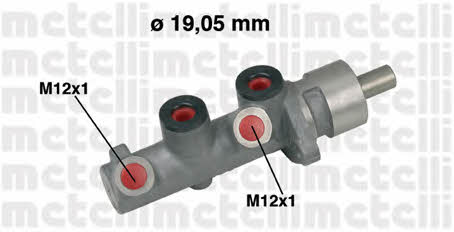 Metelli 05-0472 Brake Master Cylinder 050472