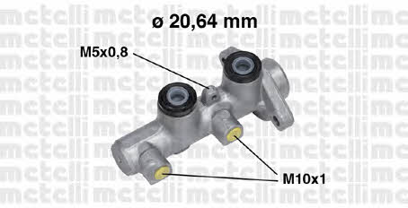 Metelli 05-0513 Brake Master Cylinder 050513