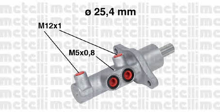 Metelli 05-0543 Brake Master Cylinder 050543