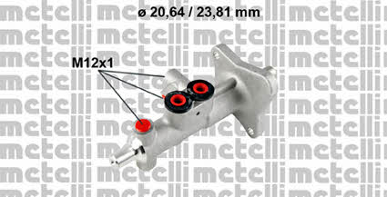 Metelli 05-0663 Brake Master Cylinder 050663