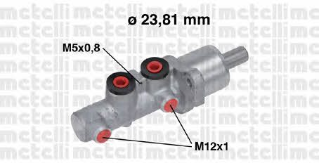 Metelli 05-0668 Brake Master Cylinder 050668