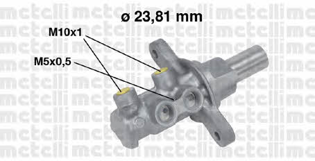 Metelli 05-0680 Brake Master Cylinder 050680