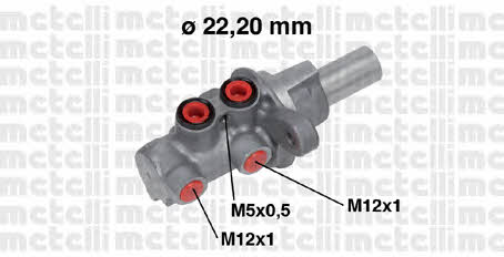Metelli 05-0686 Brake Master Cylinder 050686