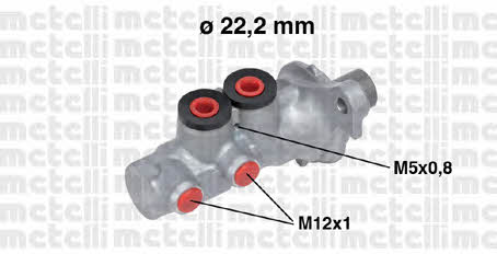 Metelli 05-0693 Brake Master Cylinder 050693
