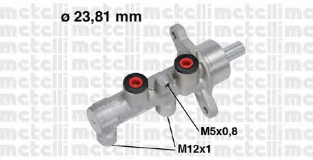 Metelli 05-0712 Brake Master Cylinder 050712