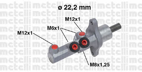 Metelli 05-0720 Brake Master Cylinder 050720