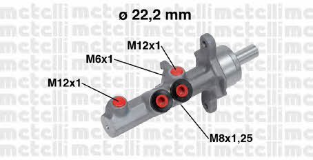 Metelli 05-0721 Brake Master Cylinder 050721