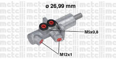 Metelli 05-0733 Brake Master Cylinder 050733