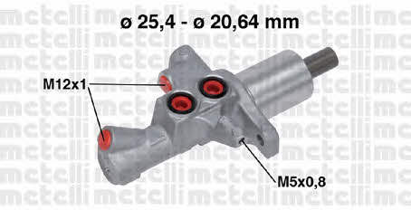 Metelli 05-0748 Brake Master Cylinder 050748