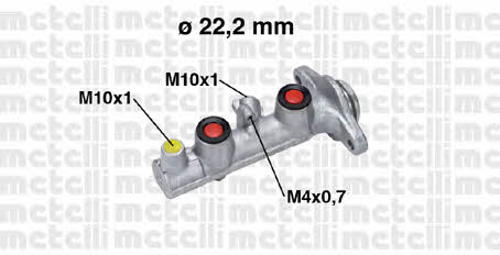 Metelli 05-0765 Brake Master Cylinder 050765