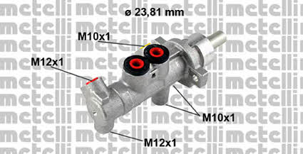 Metelli 05-0781 Brake Master Cylinder 050781